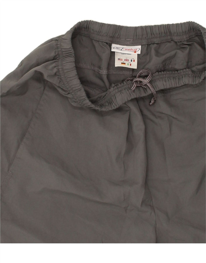 REEBOK Boys Sport Shorts 13-14 Years Grey Polyester Vintage Reebok and Second-Hand Reebok from Messina Hembry 