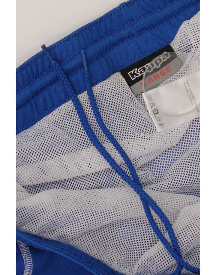 Pantaloni scurți sport grafic Kappa pentru bărbați, mari, albastru, poliester