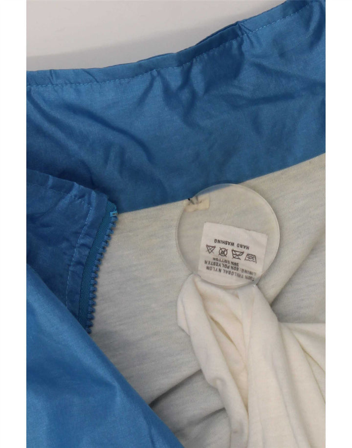 Jachetă de trening pentru bărbați vintage XL, albastru, nailon color bloc