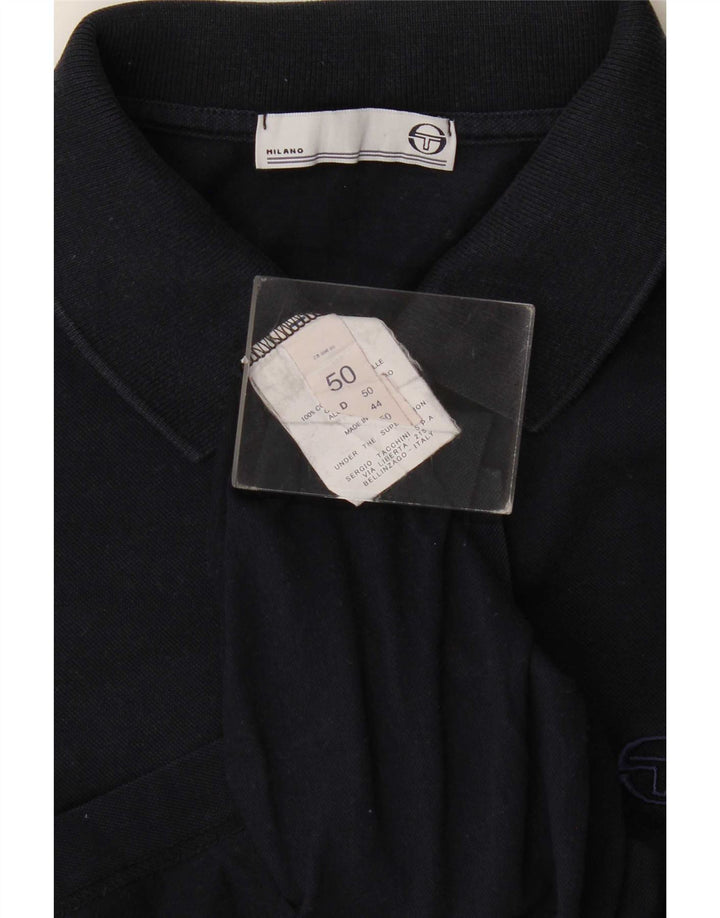 Cămașă polo Sergio Tacchini pentru bărbați IT 50 Medium Bleumarin Bumbac