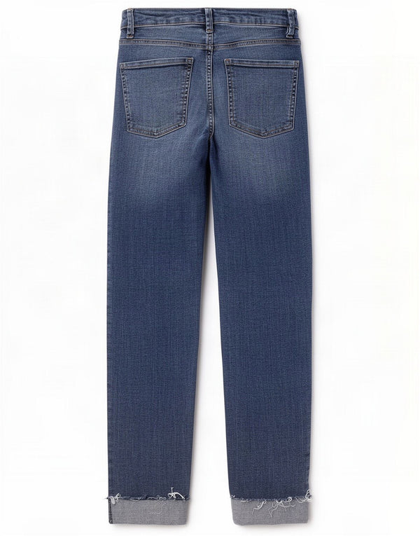Marks & Spencer Blugi slim cu țigară pentru femei UK 10 Small W27 L26 Blue