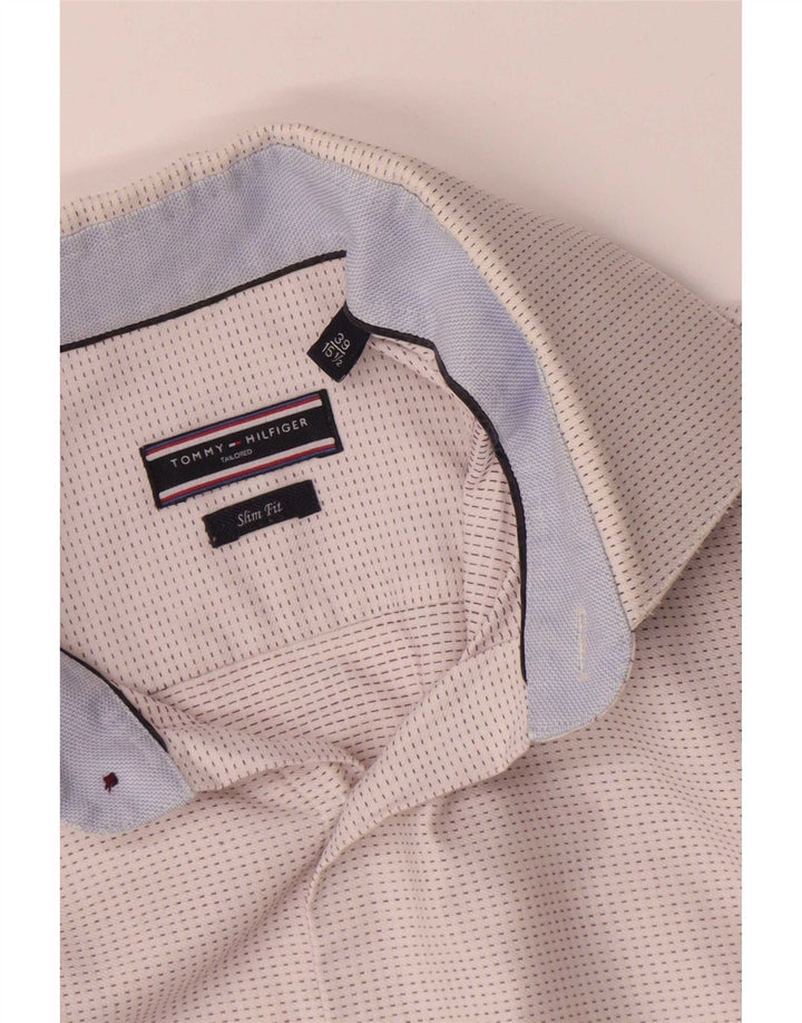 Cămașă pentru bărbați Tommy Hilfiger Slim Fit Mărimea 39 15 1/2 Mediu pete albe