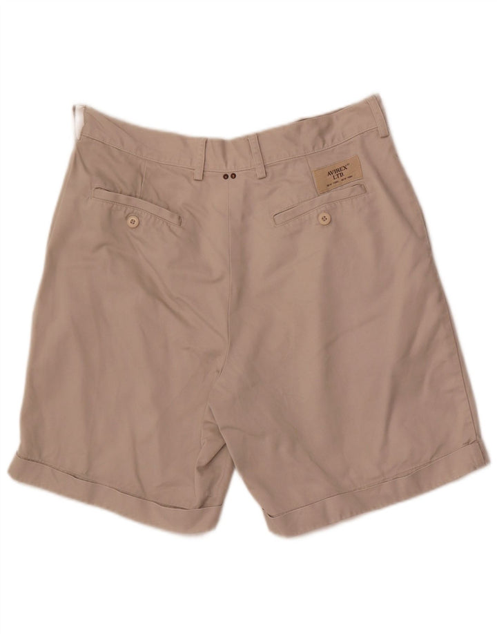 Pantaloni scurți chino pegged pentru bărbați Avirex W32 bumbac mediu bej