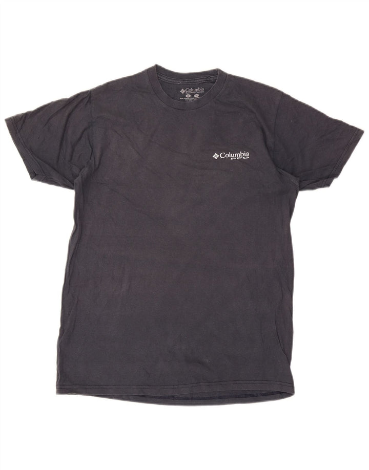 Tricou grafic Columbia pentru bărbați Top, bumbac, gri mediu