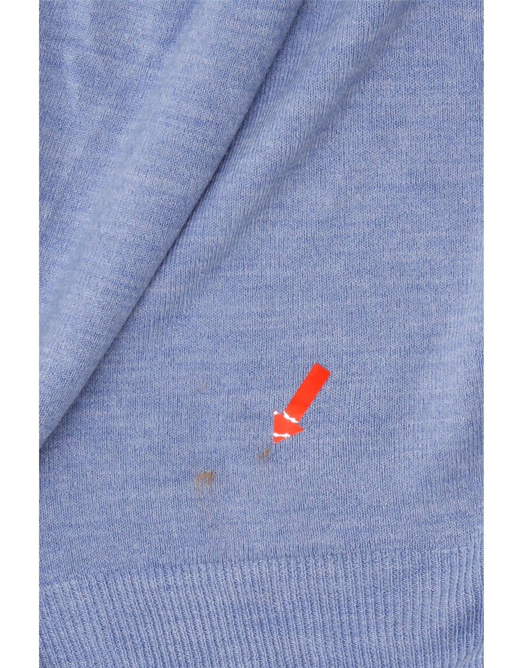 MARKS & SPENCER Mens Regular Fit V-Neck Jumper Sweater XL Blue Acrylic Vintage Marks & Spencer and Second-Hand Marks & Spencer from Messina Hembry 