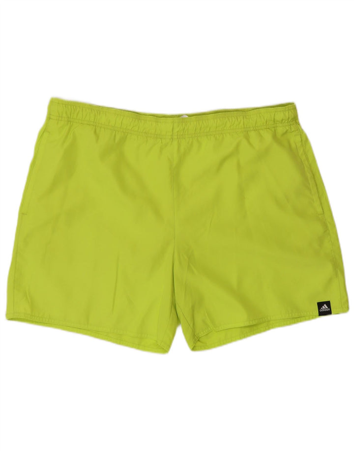Pantaloni scurți sport pentru bărbați Adidas, mari, verde, poliester