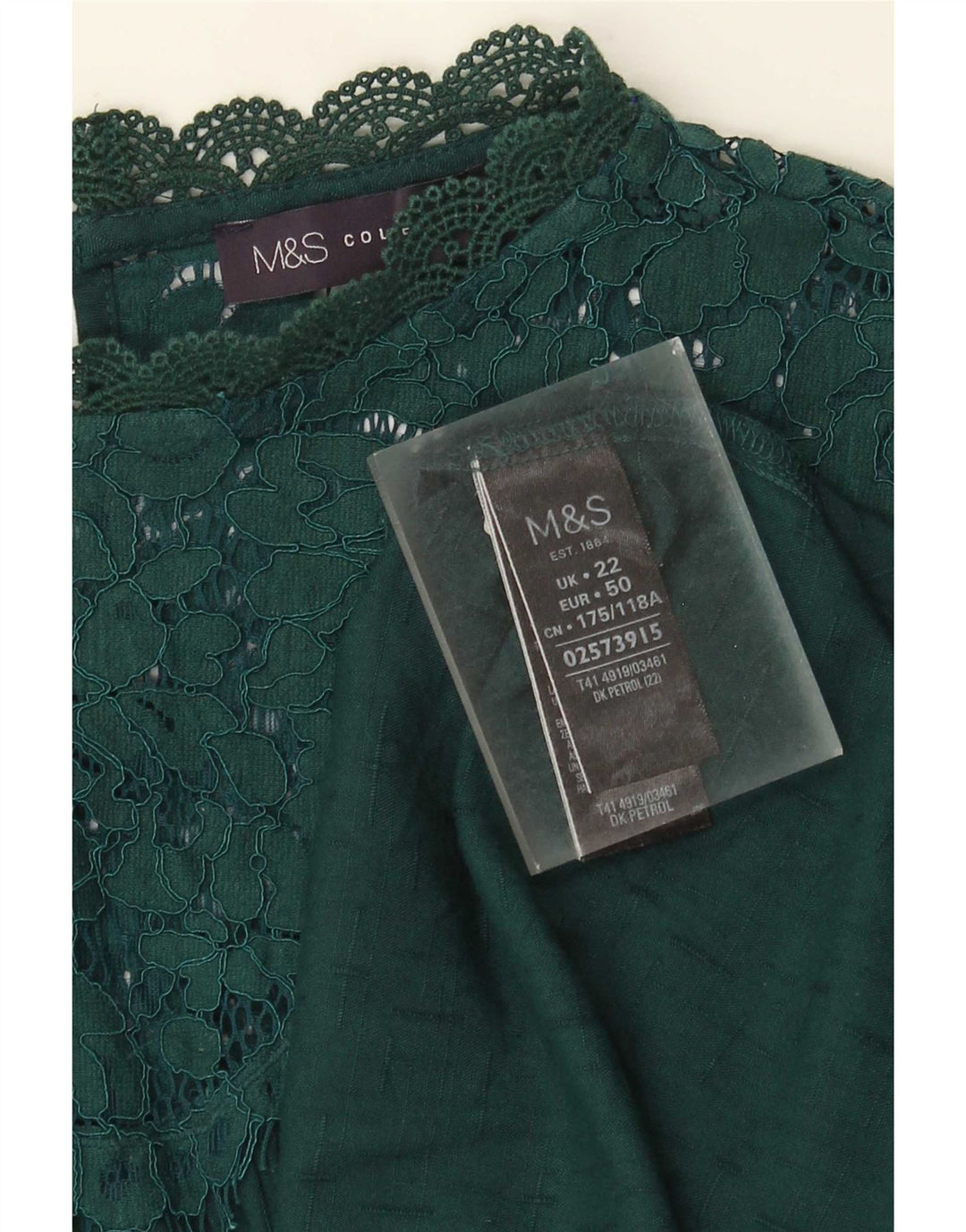 Bluză pentru femei Marks & Spencer, UK 22 3XL, viscoză verde