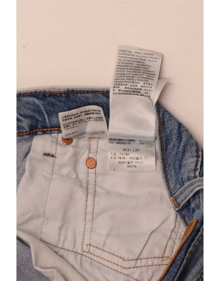 Blugi Levi's 511 Slim pentru bărbați W31 L34 Bumbac albastru