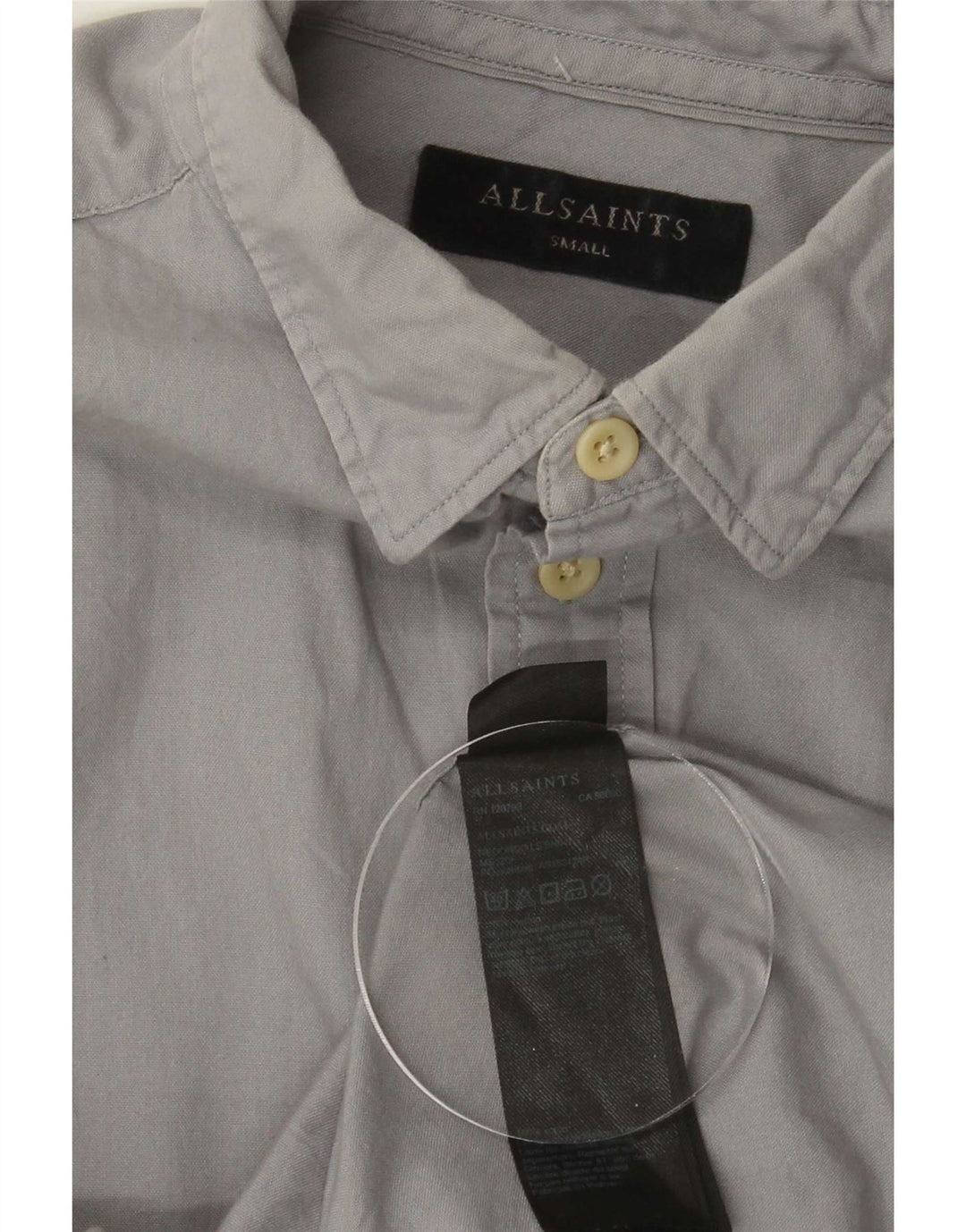 Cămașă pentru bărbați All Saints Bumbac gri mic