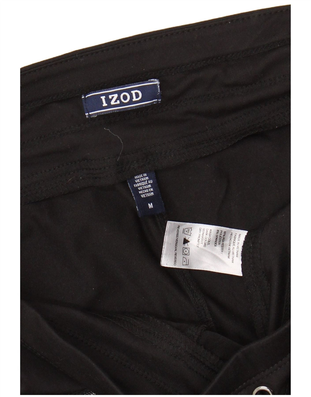 Pantaloni de trening IZOD pentru femei UK 14 Poliester mediu negru