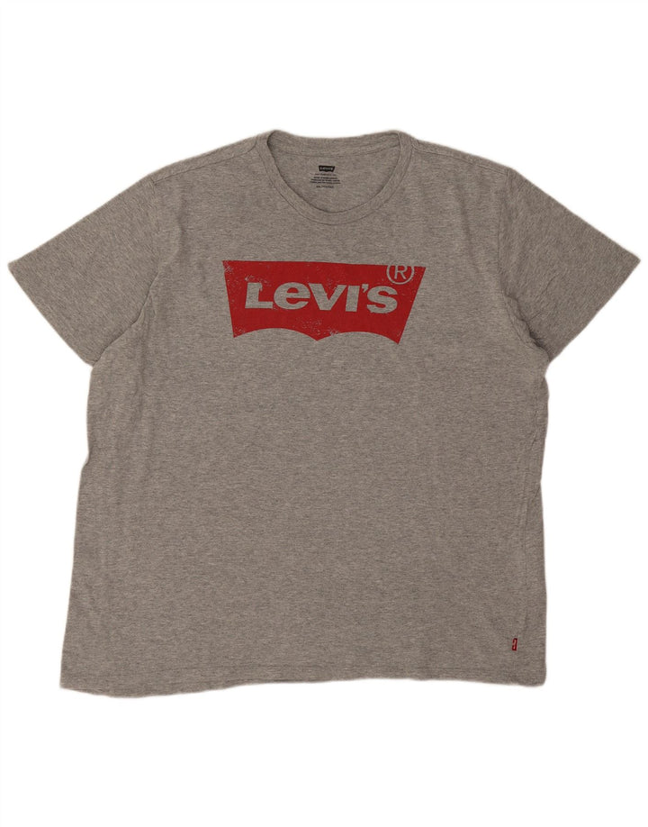 Tricou grafic pentru bărbați Levi's Top 2XL Gri Bumbac Logo