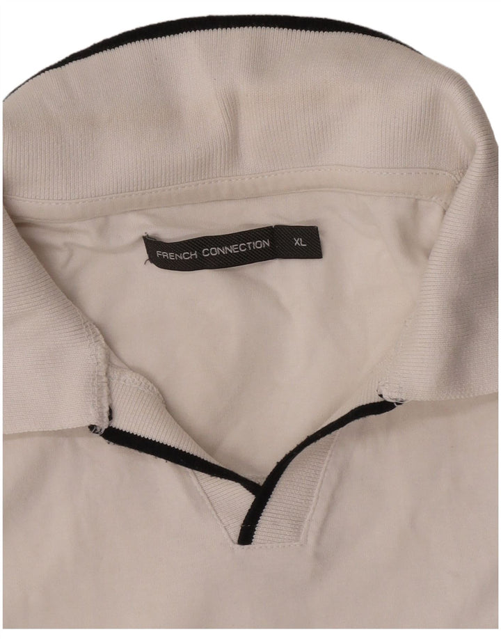 Tricou polo pentru bărbați French Connection XL, alb