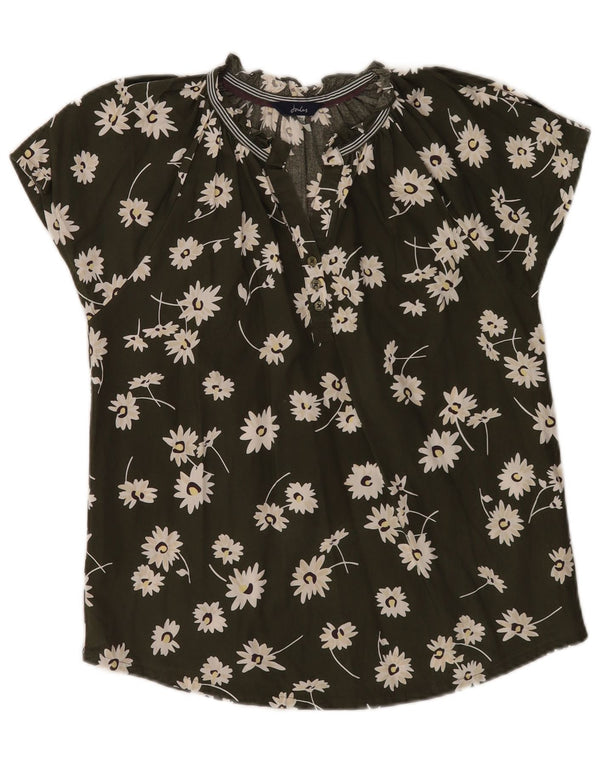 Bluză pentru femei Joules UK 6 XS Kaki Floral Bumbac