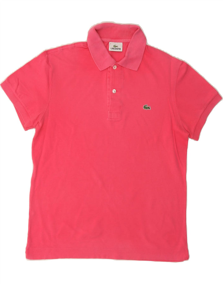 LACOSTE Mens Polo Shirt Size 3 Small Pink Cotton Vintage Lacoste and Second-Hand Lacoste from Messina Hembry 