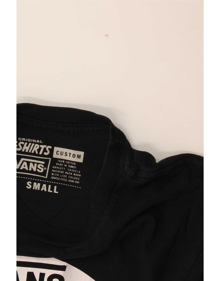 Tricou grafic personalizat Vans pentru bărbați Top mic bumbac negru