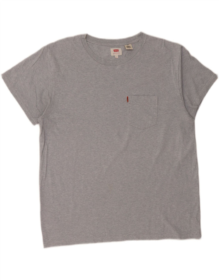 LEVI'S Mens T-Shirt Top Medium Grey