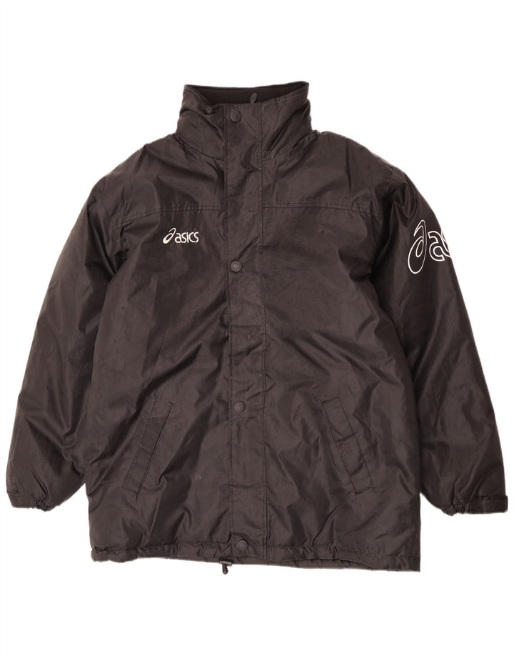 Jachetă Asics Graphic Windbreaker pentru bărbați UK 40 Poliester negru mare