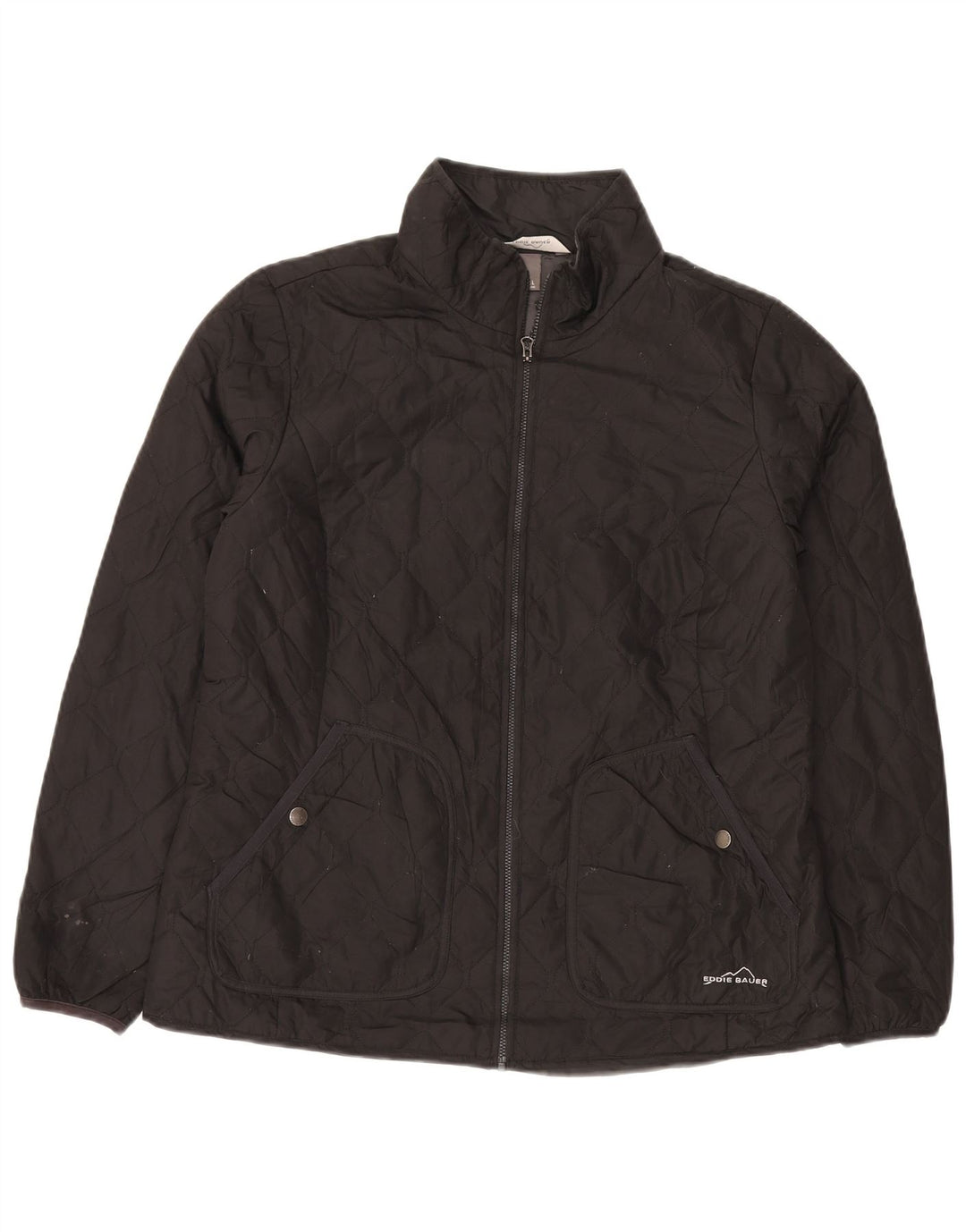 Jachetă matlasată Eddie Bauer pentru femei UK 16 Poliester negru mare