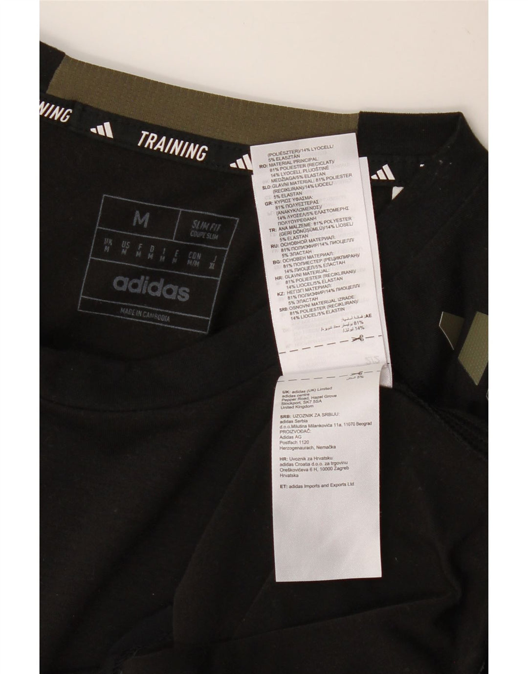 Tricou ADIDAS Aeroready Slim Fit Top Mediu Poliester Negru