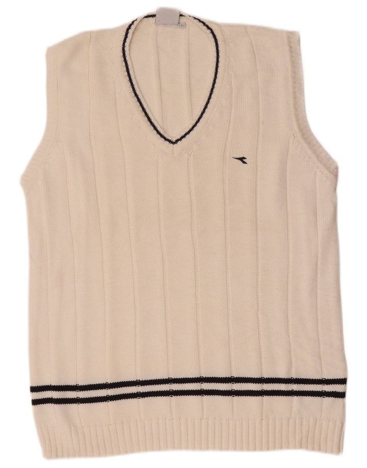 Diadora Mens Vest Tank Top XL Bumbac Alb