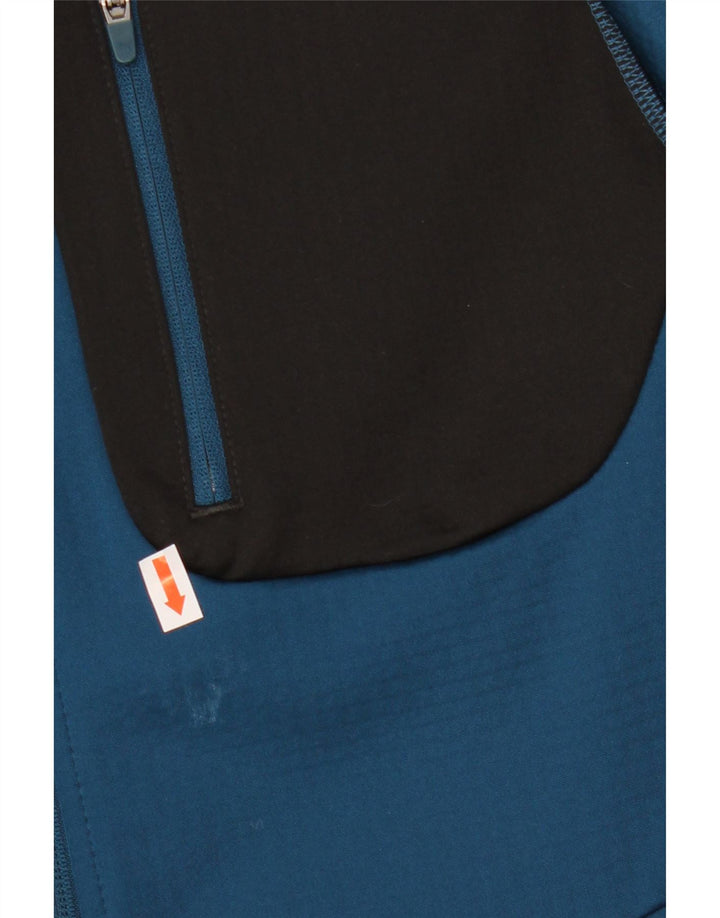 Pulover Puma pentru bărbați, cu fermoar, albastru, color block