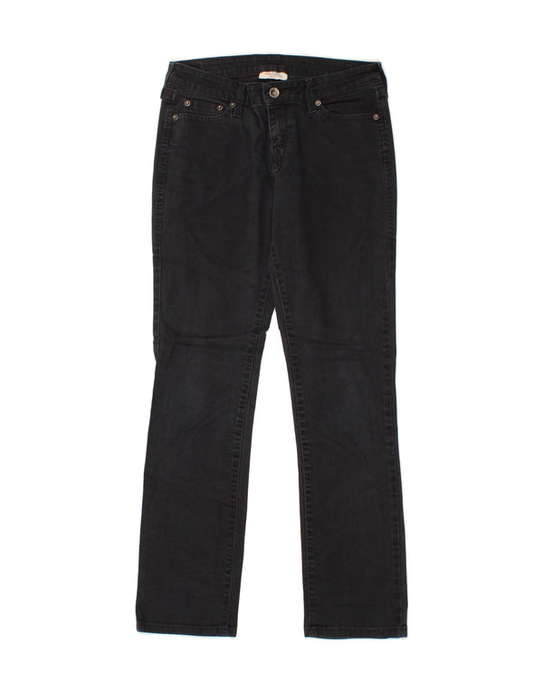 Blugi drepti pentru femei LEVI'S cu talie medie US 2 XS W30 L30 bumbac bleumarin