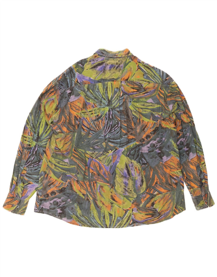 Cămașă pentru bărbați VINTAGE cu model abstract Mărimea 43/44 XL multicoloră