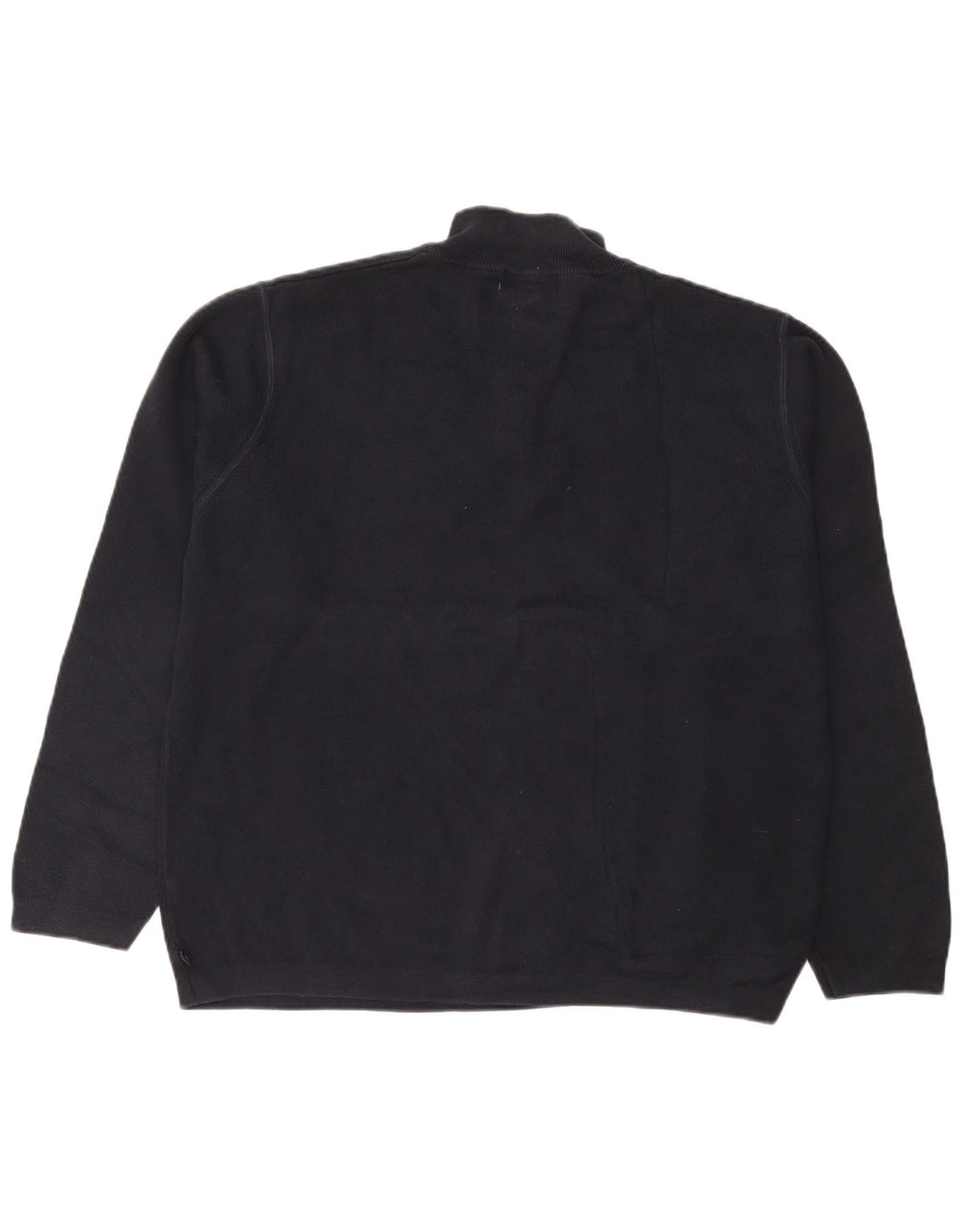 Pulover pentru bărbați Marks & Spencer, Blue Harbour, cu fermoar, cu gât, XL, bleumarin