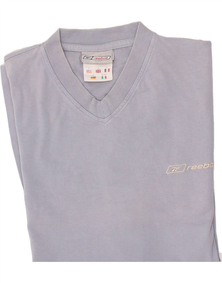 REEBOK Mens T-Shirt Top Small Grey Cotton Vintage Reebok and Second-Hand Reebok from Messina Hembry 