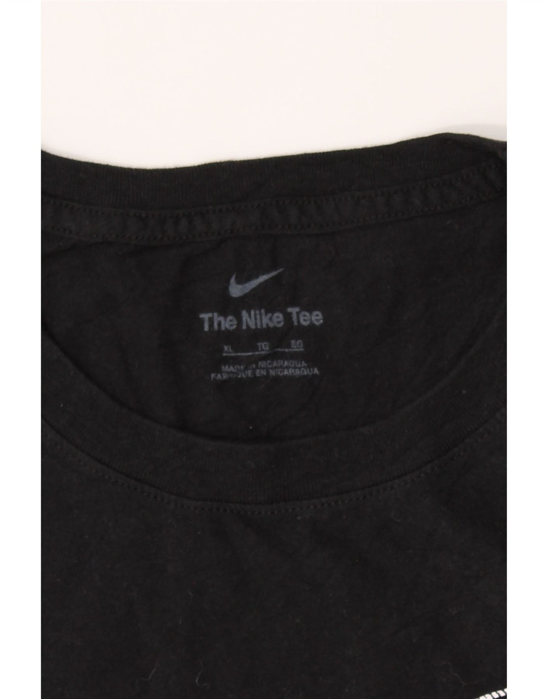 NIKE Mens Graphic T-Shirt Top XL Black Vintage Nike and Second-Hand Nike from Messina Hembry 