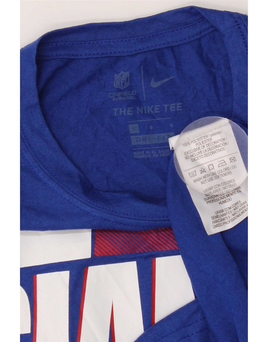 Tricou grafic Nike pentru bărbați New York Giants Top mare, albastru, poliester