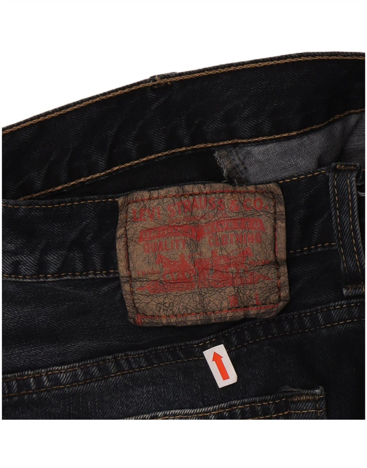Fusta de blugi pentru femei Levi's, mare W32, bumbac bleumarin