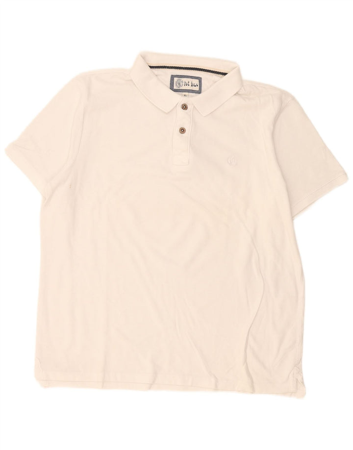 Tricou polo pentru bărbați Fat Face XL Bumbac alb