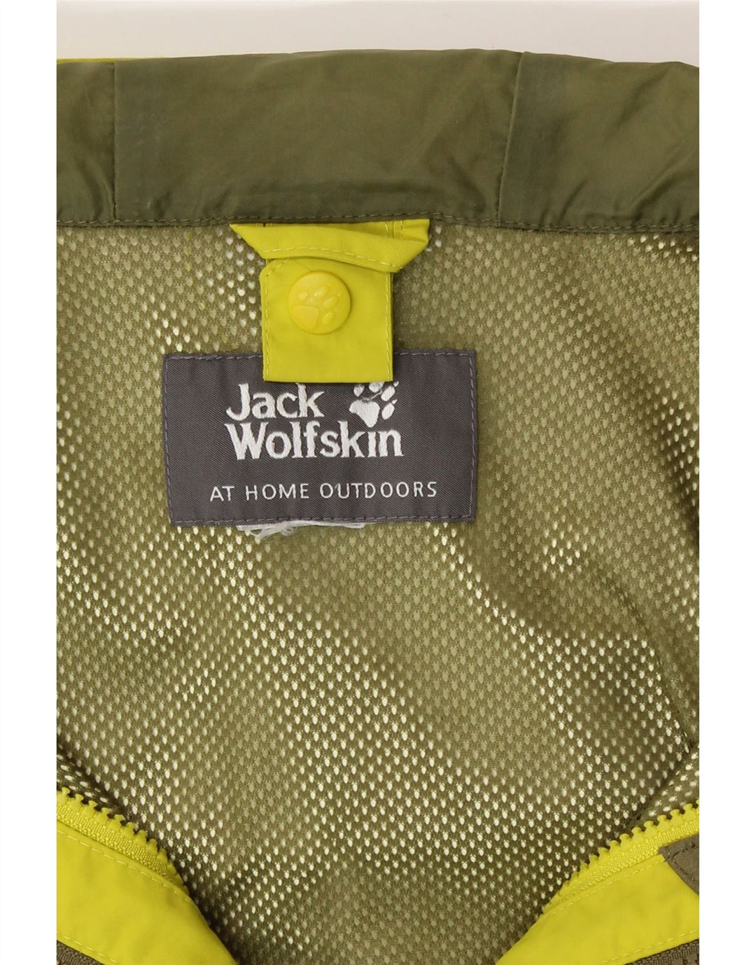 Jack Wolfskin Jachetă de ploaie cu glugă pentru bărbați UK 38 Galben mediu