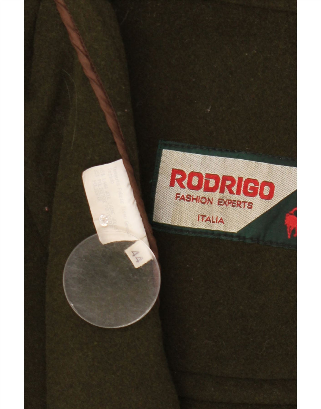 Duffle Coat pentru bărbați Rodrigo UK 44 2XL Lână neagră