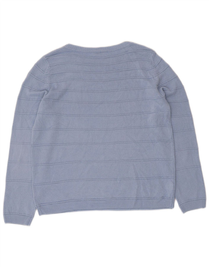 Pulover pentru femei Marks & Spencer clasic cu gâtul cu barca UK 12 Medium Blue