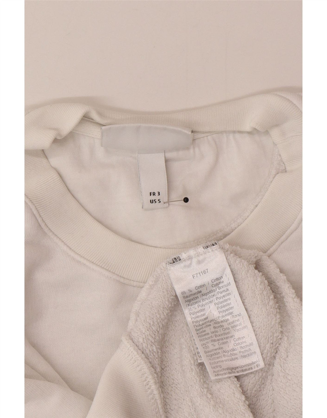 Hanorac grafic pentru bărbați Lacoste Pulover Mărimea 3 Bumbac alb mic