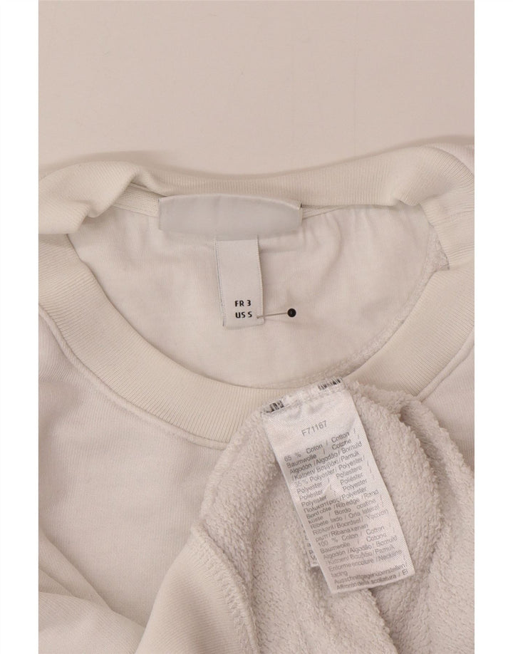Hanorac grafic pentru bărbați Lacoste Pulover Mărimea 3 Bumbac alb mic