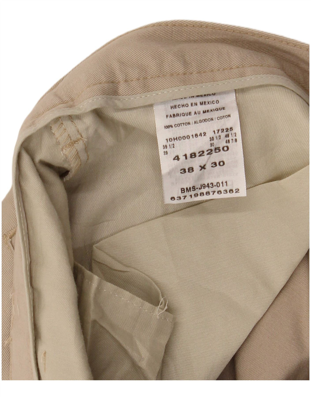 Pantaloni chino drept bărbați LEE L38 L30 bumbac bej