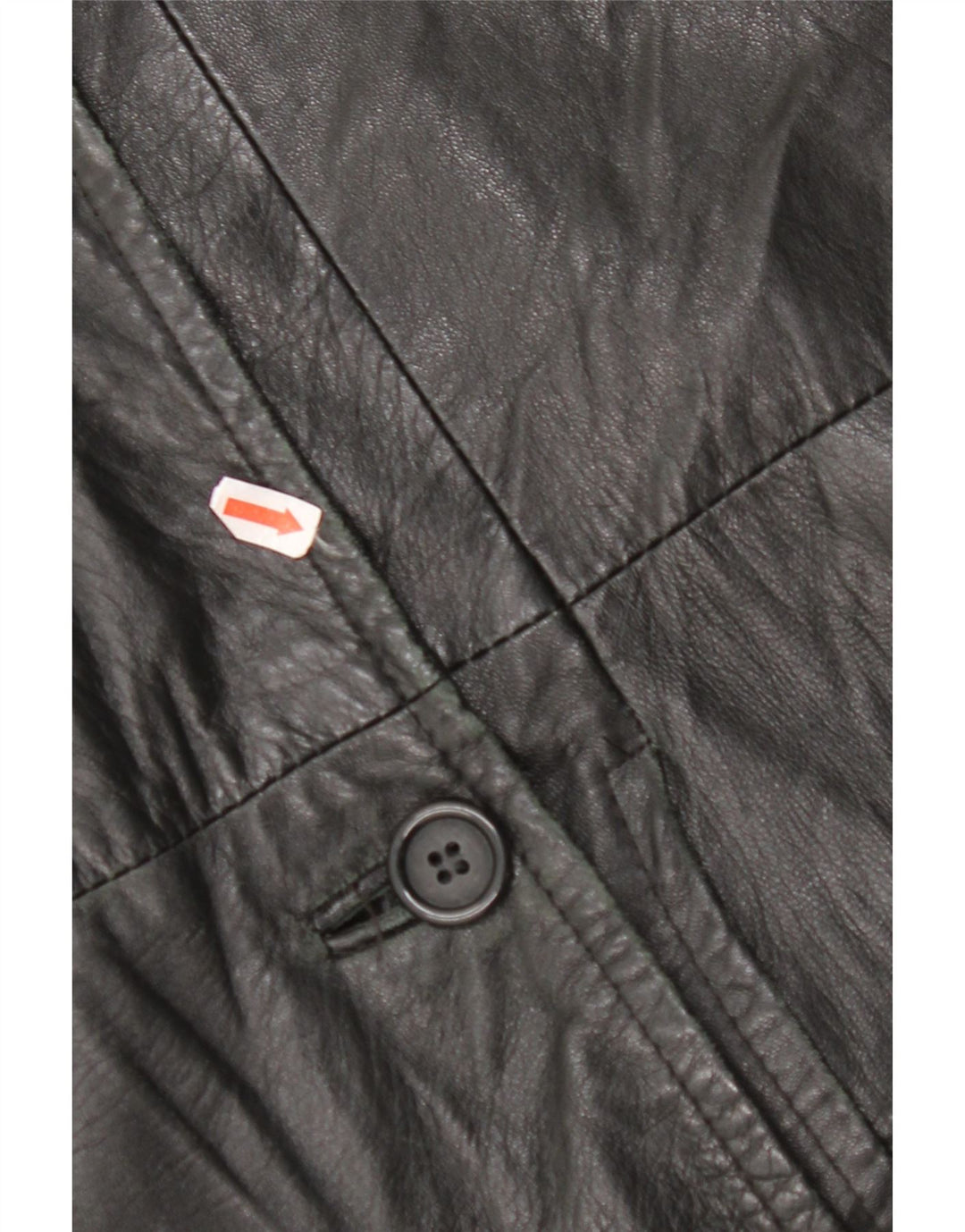 Palton din piele pentru femei VINTAGE IT 48 XL negru