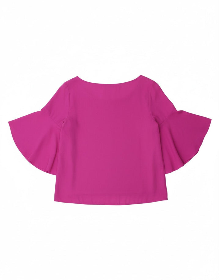 KORALLINE Womens 3/4 Sleeve Blouse Top IT 44 Medium Pink Polyester