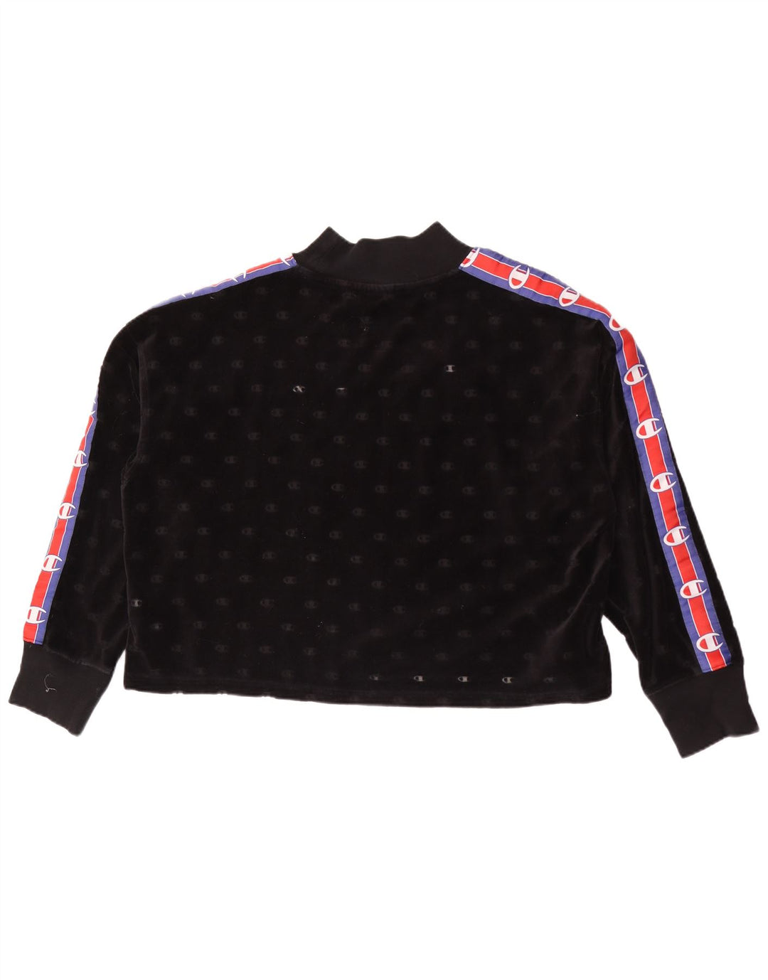 Pulover cu grafic pentru femei Champion UK 14 Medium Black Colorblock