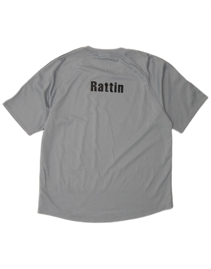 Tricou cu grafic Climalite Adidas pentru bărbați Top mare poliester gri