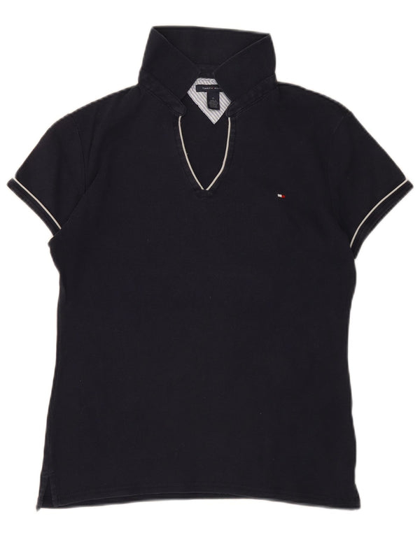 Tricou polo Tommy Hilfiger pentru femei UK 14 Medium Bleumarin Bumbac