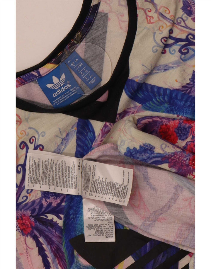 Vestă cu grafică Adidas pentru femei Passaredo, Marea Britanie 8, tropicală, multicoloră, mică