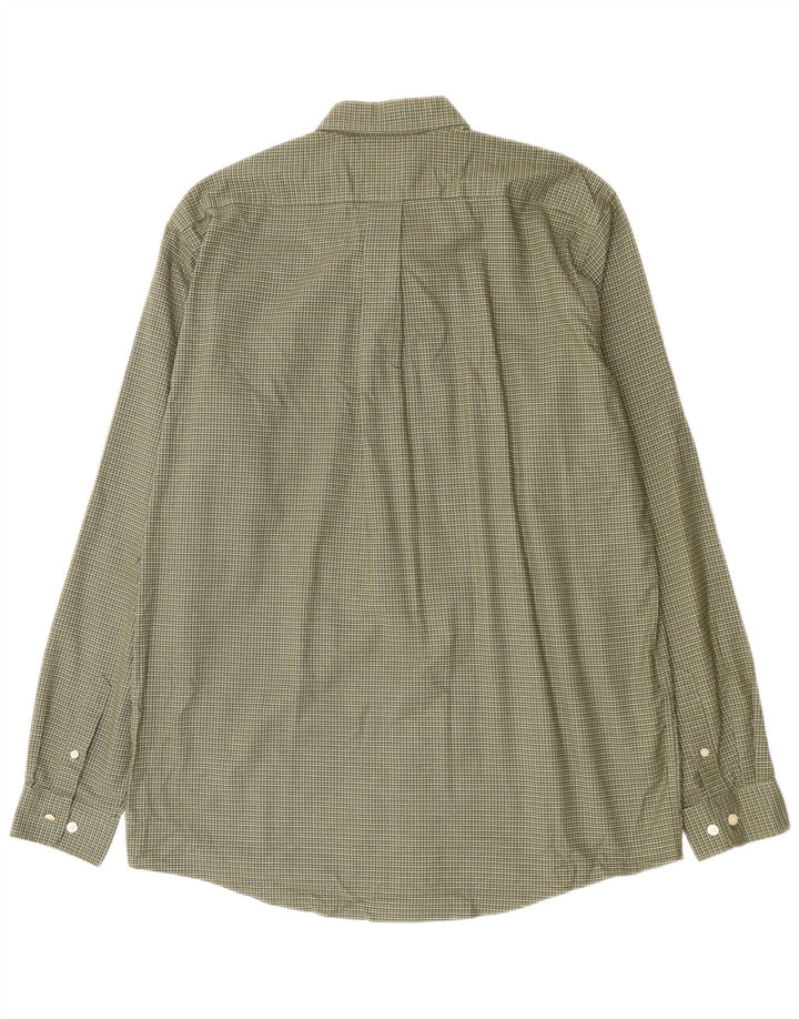 Cămașă pentru bărbați EDDIE BAUER, cu o formă relaxată, din bumbac cu carouri verzi mari