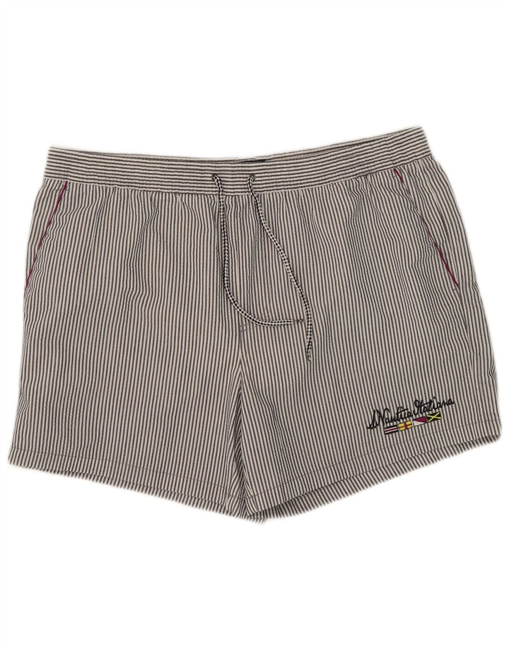 Pantaloni scurți de înot Nautica pentru bărbați 2XL, poliester cu dungi albastre