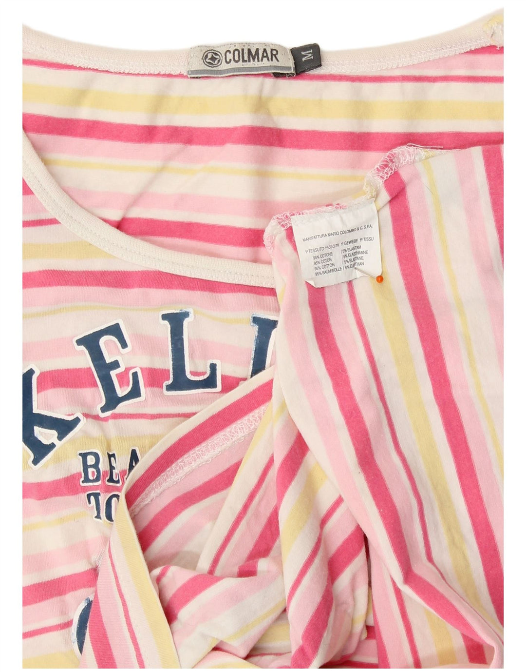 COLMAR Tricou cu grafic pentru femei Top UK 12 Medium Multicolore Dungi