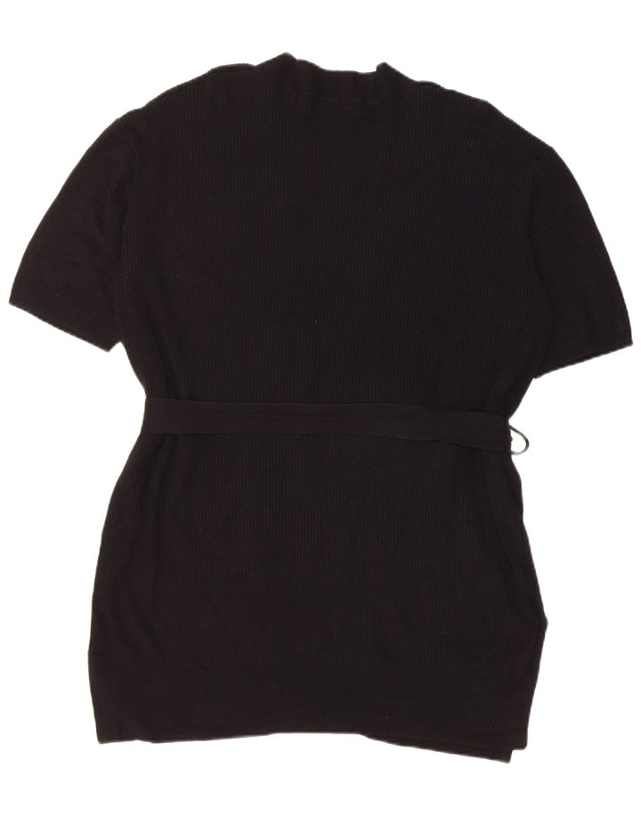 Pulover cardigan cu mânecă scurtă pentru femei Marks & Spencer UK 14 Medium Negru
