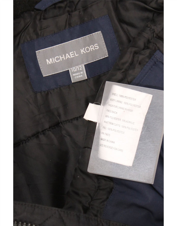 MICHAEL KORS Jachetă de vânt pentru băieți 10-11 ani, albastru bleumarin, color block